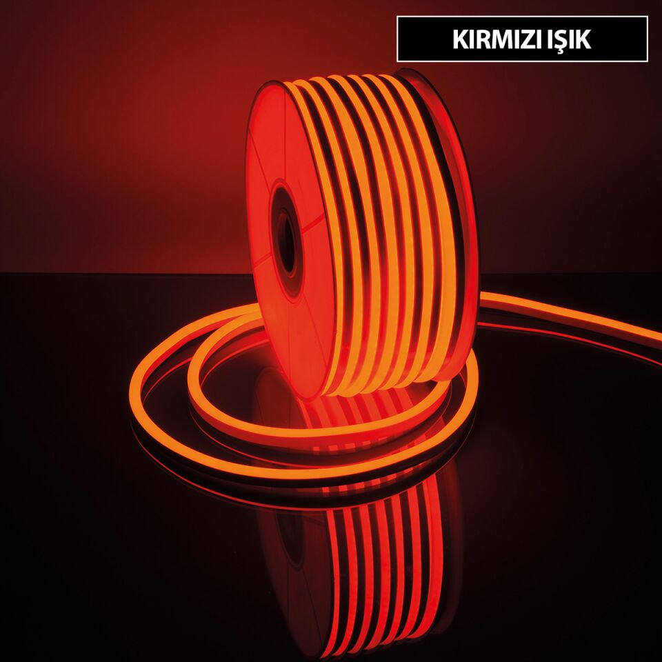 Jupiter Kırmızı Işık 220 V İç/Dış Mekan Neon Şerit LED LE220 K