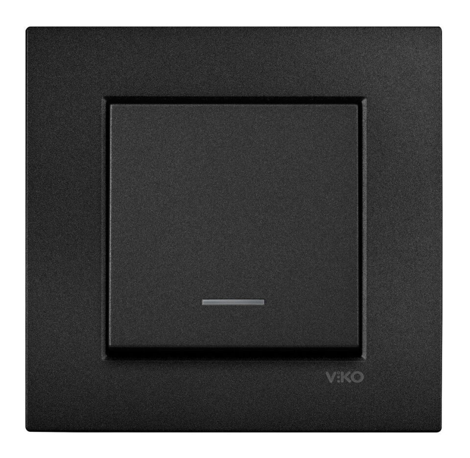 Viko Artline Novella Işıklı Light Anahtarı (Çerçeve Hariç)