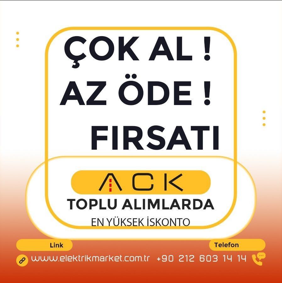ACK Lüks Seri LED Saçak Beyaz Işık 6500K AS90-00203F
