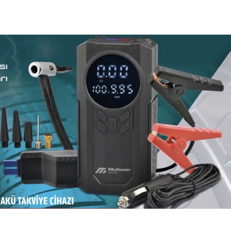 Mutlusan 10.000mAh Çok Fonksiyonlu Akü takviye Cihazı + Pompa 999 999 530001