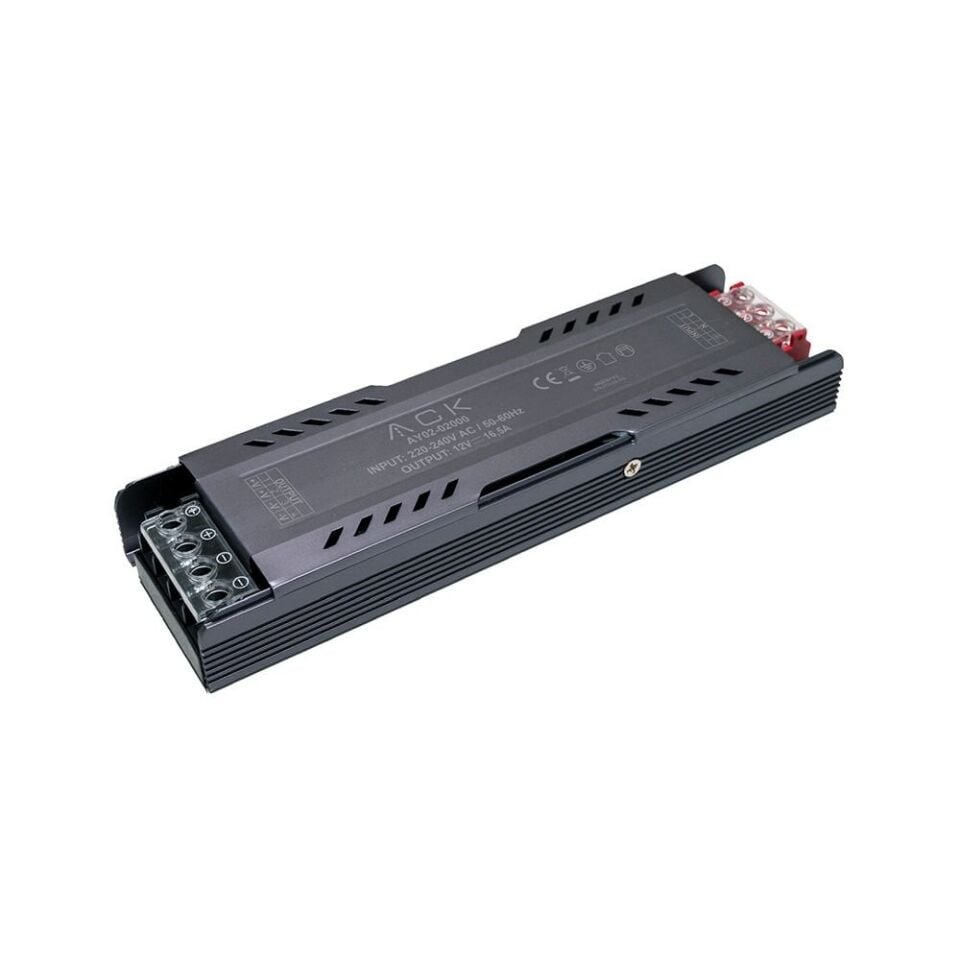 ACK 16,5A 12V İnce Tip LED Trafosu AY02-02000