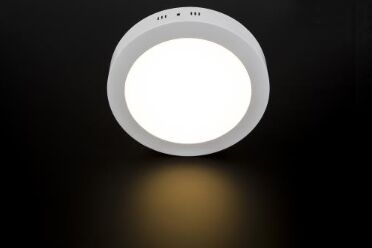 Cata 3200K Gün Işığı 18W Yuvarlak Sıva Üstü Aliminyum Led Panel Armatür - CT-5235