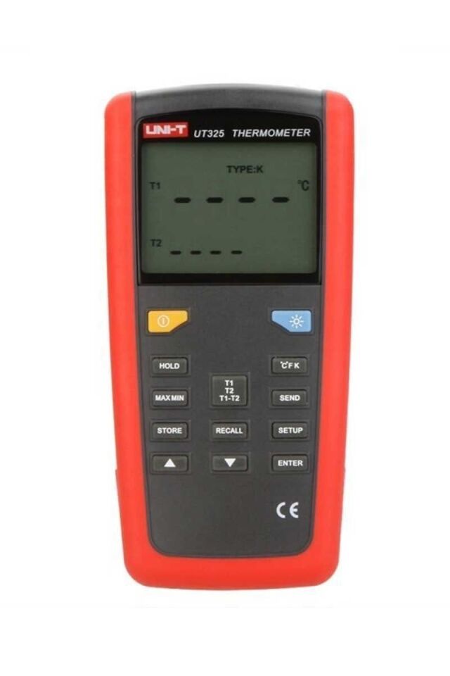 Unit UT325 Çift Girişli Profesyonel Termometre