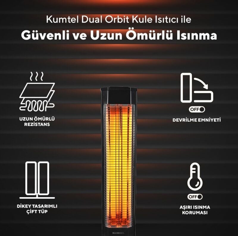 Kumtel Dual Orbit Kule Isıtıcı MH-2300