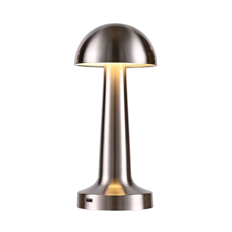 ACK Şarj Saten Renk Edilebilir LED Dokunmatik Metal Masa Lambası Şarjlı AF11-00293