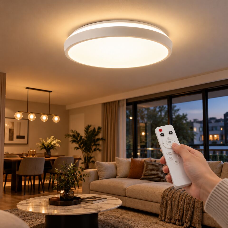 ACK Çift Yüzlü Yuvarlak Beyaz Panel CCT 40W