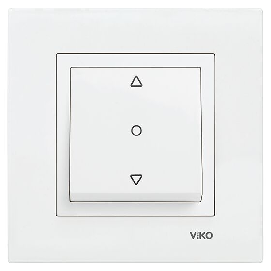Viko Karre Tek Düğmeli Jaluzi Kumanda Anahtarı - Beyaz (Çerçeve Hariç) 90967072