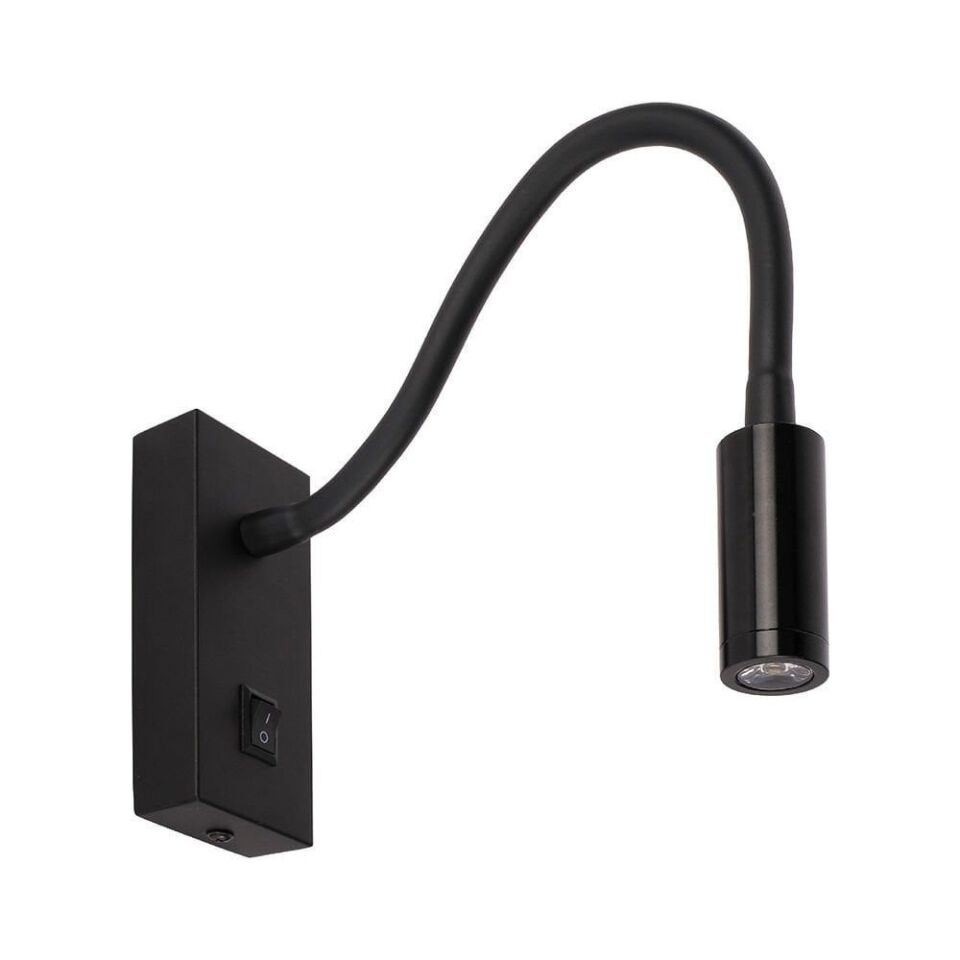 ACK 3W 3000K Gün Işığı LED Spiralli Aplik Siyah AH09-00301